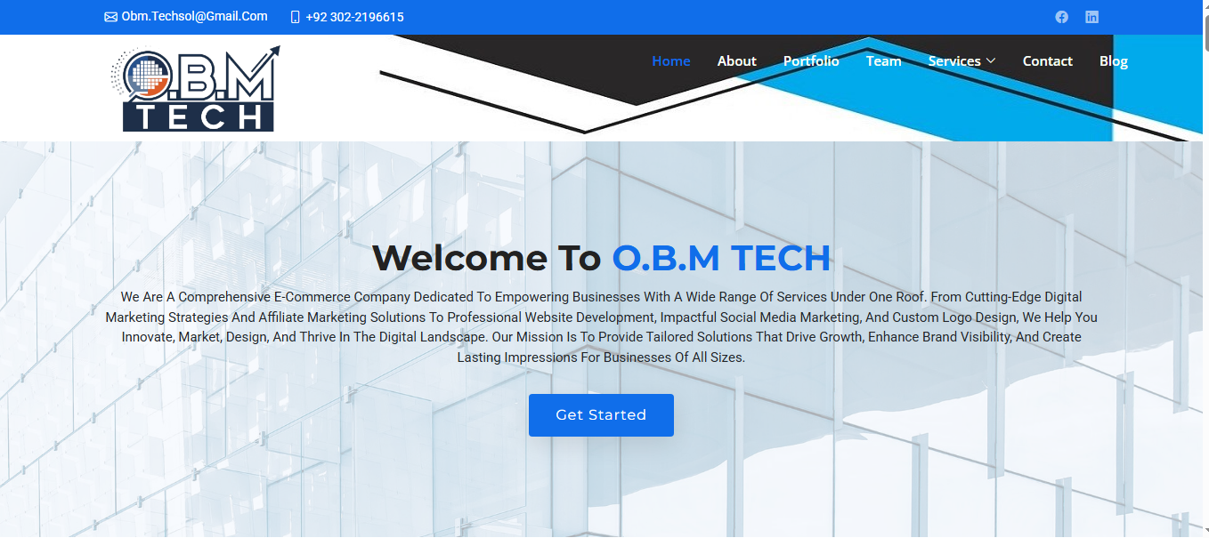 OBM Tech Agency Website
